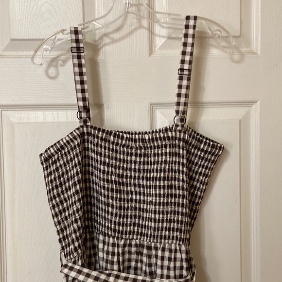 Gingham Print Tiered Maxi Dress - Picture 6 of 11